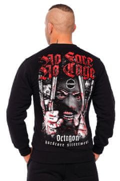 shumee Octagon pulover brez obraza, brez kletke, črn, brez kapuce 2022 XL