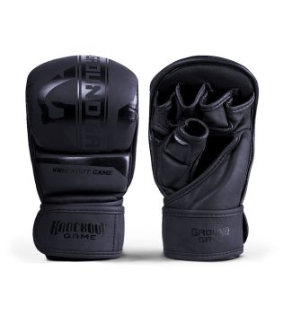 shumee Rokavice za sparing Ground Game MMA, črtaste, črne, L/XL