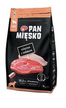 PMI PMI MIĘSKO Hrana za pse Govedina s puranom, 9kg