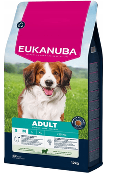 Eukanuba EUKANUBA suha hrana za pse malih/srednjih pasem z jagnjetino in rižem 12 kg