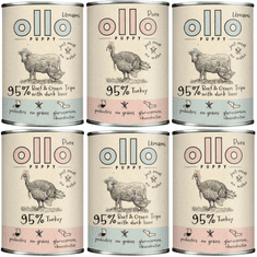 shumee Ollo Puppy mokra hrana za pse mešanica okusov 6 x 850 g