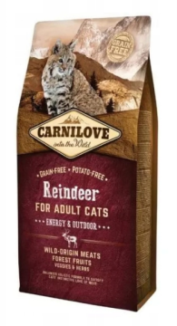 shumee CARNILOVE CAT REINDEER ENERGY&OUTDOOR suha hrana za mačke 6 kg