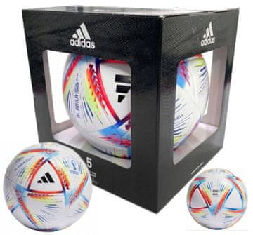 shumee ADIDAS AL RIHLA LEAGUE H57791 MUNDIAL REPLICA NOGOMETNE ŽOGE V ŠKATLI VELIKOST 5