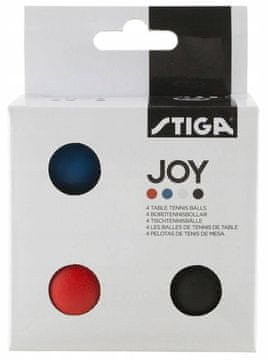 shumee STIGA JOY ŽOGICE ZA NAMIZNI TENIS, PING PONG, KOMPLET 4 ŽOGIC