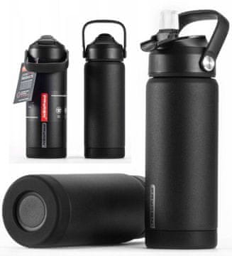 shumee 530 ML FAYREN KAMET ČRNI TERMOS IZ NERJAVEČEGA JEKLA