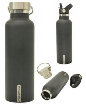 shumee 750 ML FAYREN NORDKAPP TERMOSALKA ČRNEGA RAZREDA IZ NERJAVEČEGA JEKLA