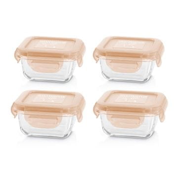 shumee Steklene posode Miniland 4x160 mm, zajec