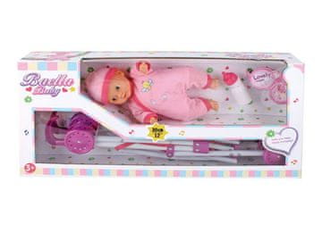 shumee BOBAS 30 cm z vključenim KOVINSKIM VOZIČKOM