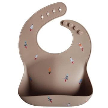 shumee Mushie - silikonski slinček z žepom Rocket Rockets