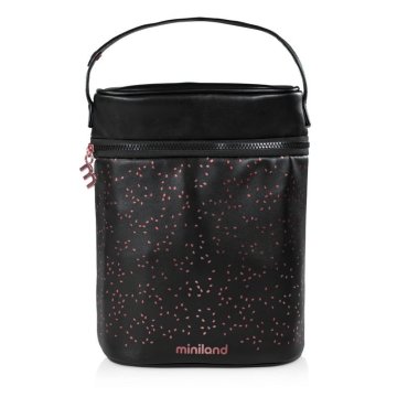 shumee Termo embalaža Miniland Deluxe za 500 ml steklenice - črno-roza