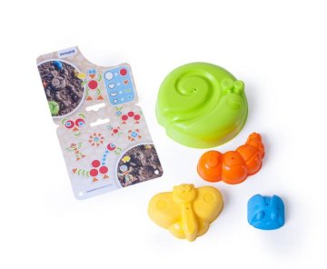 shumee Komplet ustvarjalnih peščenih kalupov Miniland - 4 kosi