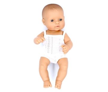 shumee Miniland Baby Evropska punčka 32 cm + obleka