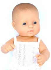 shumee Miniland Baby Evropska punčka 32 cm + obleka