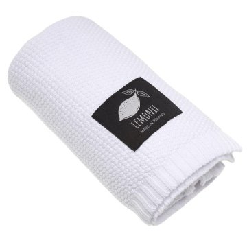 shumee LEMONII Bela bombažna odeja