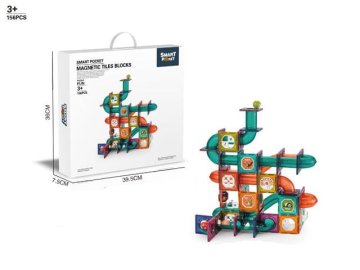 shumee Magnetni marmorni tekaški bloki 156 kosov