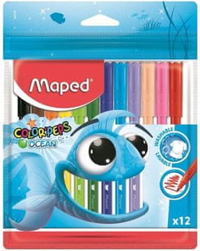 shumee MAPED Colorpeps Ocean markerji 12 barv
