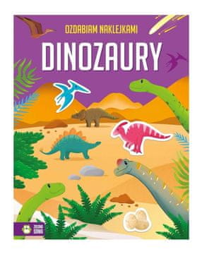 shumee Okrašujem z nalepkami Dinozavri - knjiga nalepk