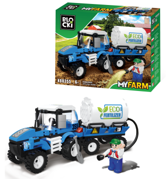 shumee Klocki Blocki - MyFarm kmetijski traktor s cisterno za vodo KB0355