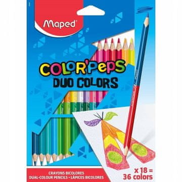 shumee MAPED Colorpeps Duo 18=36 barvni svinčniki