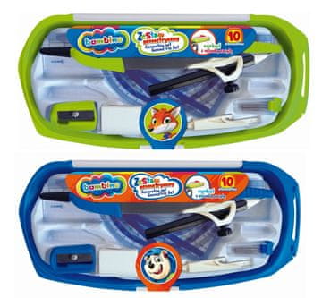 shumee GEOMETRIJSKI KOMPLET 10 DELOV Z OTROŠKIM KOMPASOM A'12