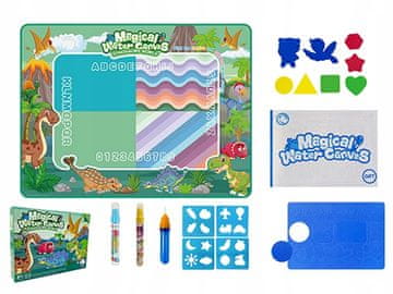 shumee PODLOGA ZA BARVANJE Z VODNIM MARKERJEM 80X60CM 9903