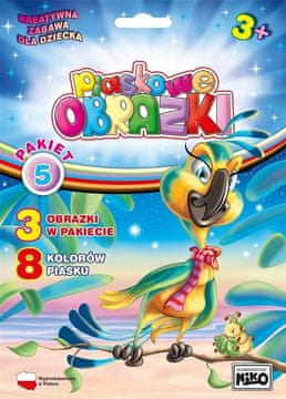 shumee Paket peščenih slik 5 (papiga, konj, metulj) 6452