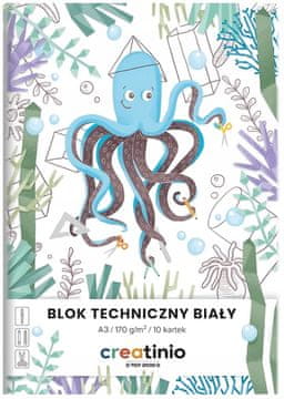 shumee TEHNIČNI BLOK A3/10 BEL KREATIVNI A'10 40017668