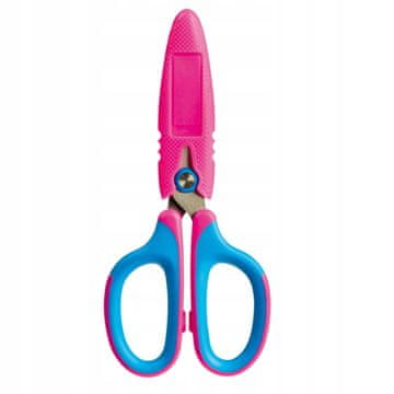 shumee ŠOLSKE ŠKARJE 135 MM MODRO-ROZA GN265-NR 9338