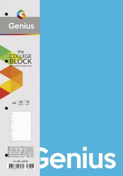 shumee ZVEZEK NA KOLESIH A4/80K MREŽA ""GENIUS 2"" A'4 3972