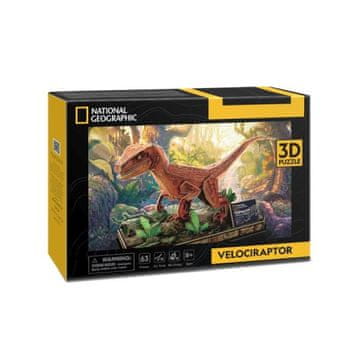 shumee 3D UGANKA NATIONAL GEOGRAPHIC VELOCIRAPTOR 0534