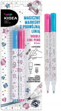 shumee ČAROBNI MARKER Z DVOJNO ČRTO 2 KOS KIDEA 7724
