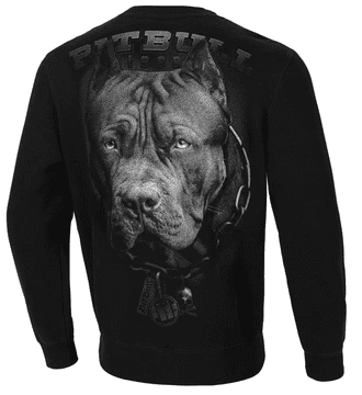 shumee Pulover s kapuco Pit Bull Born In 1989 Crewneck črne barve XL