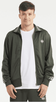 shumee Pulover z logotipom Pit Bull Tape, staro zelen, L