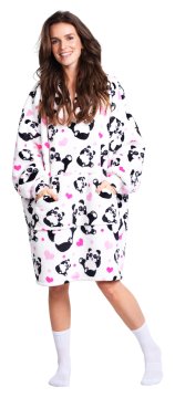 shumee Bluza koš Oversize Panda Cozy Noxxiez CH354