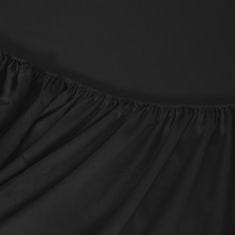 shumee BOMBAŽNA RJUHA Z NASTAVLJIVIM TEKSTUROM 160x20025 ČRNA