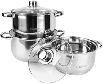 MAESTRO Maestro komplet loncev, 6 kosov (2,0 l, 3,0 l, 4,0 l) MR-2020-6M