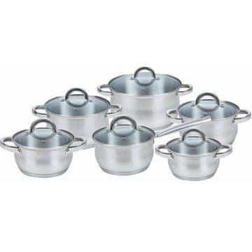 MAESTRO Komplet 6 lončkov s pokrovi (2x 1,5 l, 2x 2,0 l, 3,0 l, 5,0 l) Maestro MR-2120-12