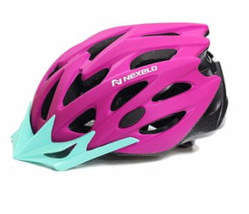 shumee UNISEX KOLESARSKA ČELADA Z NASTAVLJIVIM VIZIRJEM ZA KOLESA 55-58 CM