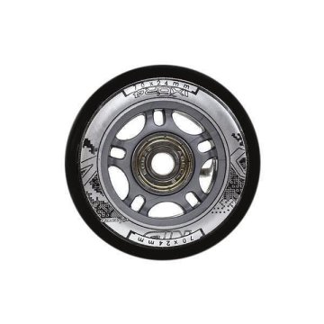 shumee PU 70x24 82A ČRNE (4 kosi) + ABEC-9 (8 kosov) NILS EXTREME SET