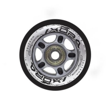 shumee PU 76x24 82A ČRNE (4 kosi) + ABEC-9 (8 kosov) NILS EXTREME SET