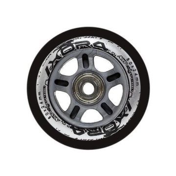 shumee PU 80x24 82A ČRNE (4 kosi) + ABEC-9 (8 kosov) NILS EXTREME SET