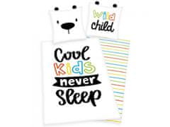Herding HERDING Obojestranska bombažna posteljnina z ušesi COOL KIDS, 140/200+70/90