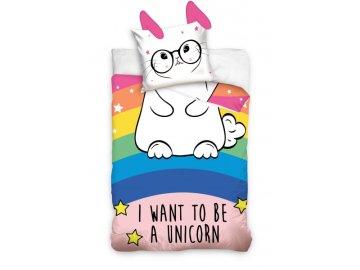 Carbotex CARBOTEX Bombažne rjuhe z ušesi UNICORN, 140/200+70/80, NL201080