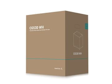 DEEPCOOL CG530 računalniško ohišje, ATX, Middle Tower, kaljeno steklo, belo (R-CG530-WHNDA0-G-1)