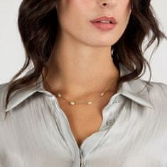 Morellato Bleščeča pozlačena ogrlica s kubičnim cirkonom Pave` SAZB02