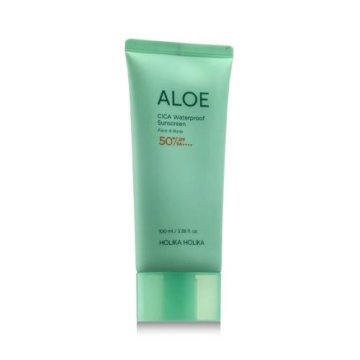Holika Holika Aloe CICA Waterproof Sunscreen SPF50+ vodoodporna krema za sončenje 100 ml unisex