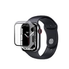eSTUFF Celovita zaščita ohišja in zaslona Apple Watch Series 9/8/7 45mm, prozorna