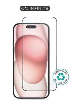 eSTUFF INFINITE zaščita zaslona za iPhone 16 s polnim prekrivanjem. 10 pcs Titan