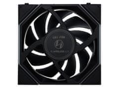 Lian Li UNI FAN TL Wireless LCD ventilator za ohišje, Reverse Blade, ARGB, 3 Pack + Kontroler, črn (12RTLLCD1W3B)