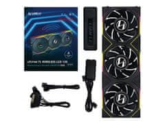 Lian Li UNI FAN TL Wireless LCD ventilator za ohišje, Reverse Blade, ARGB, 3 Pack + Kontroler, črn (12RTLLCD1W3B)